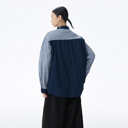 Irregular Design Long-Sleeved Shirt