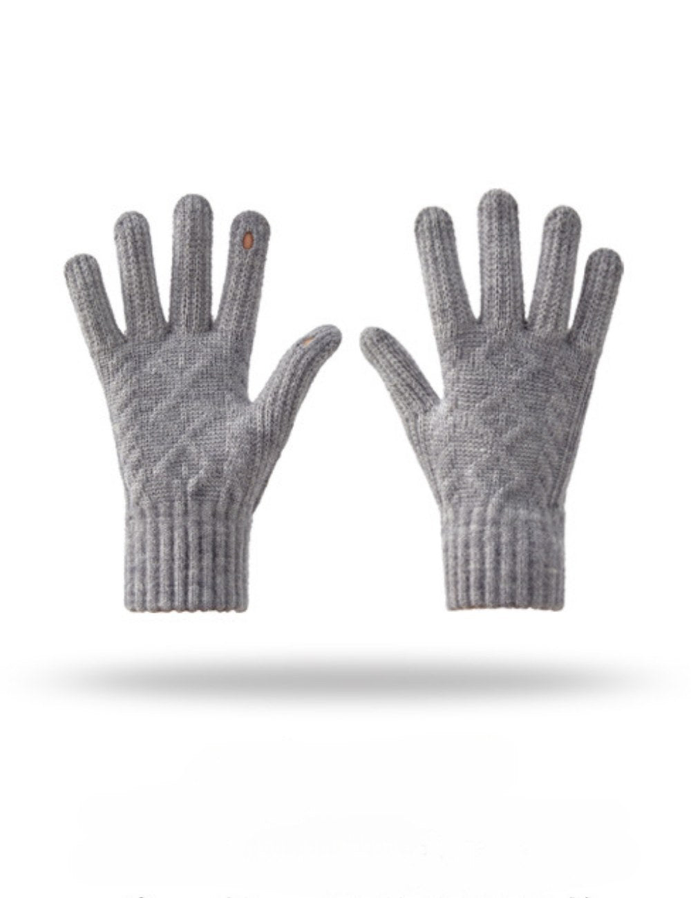 Candy Color Simple Twist Knit Gloves