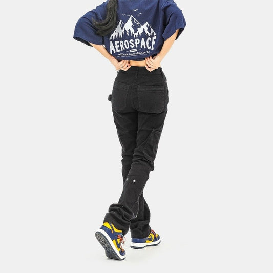 High-Waist Skinny Jeans Slim Fit Casual Trousers