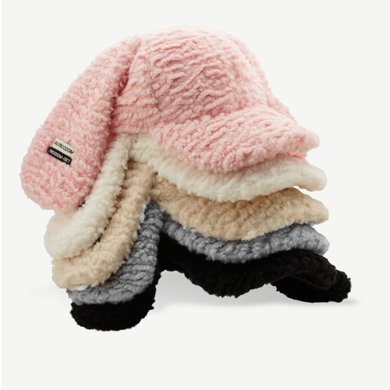 Cute Plush Long Ears Bunny Baseball Cap