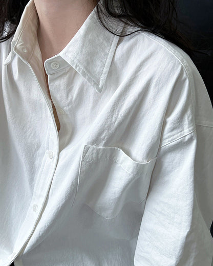 Long Sleeves Loose Blouses&Shirts Tops Outerwear Tops