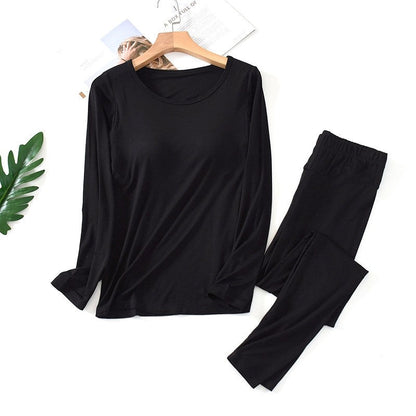 Padded Sleepwear Set With Built In Bra