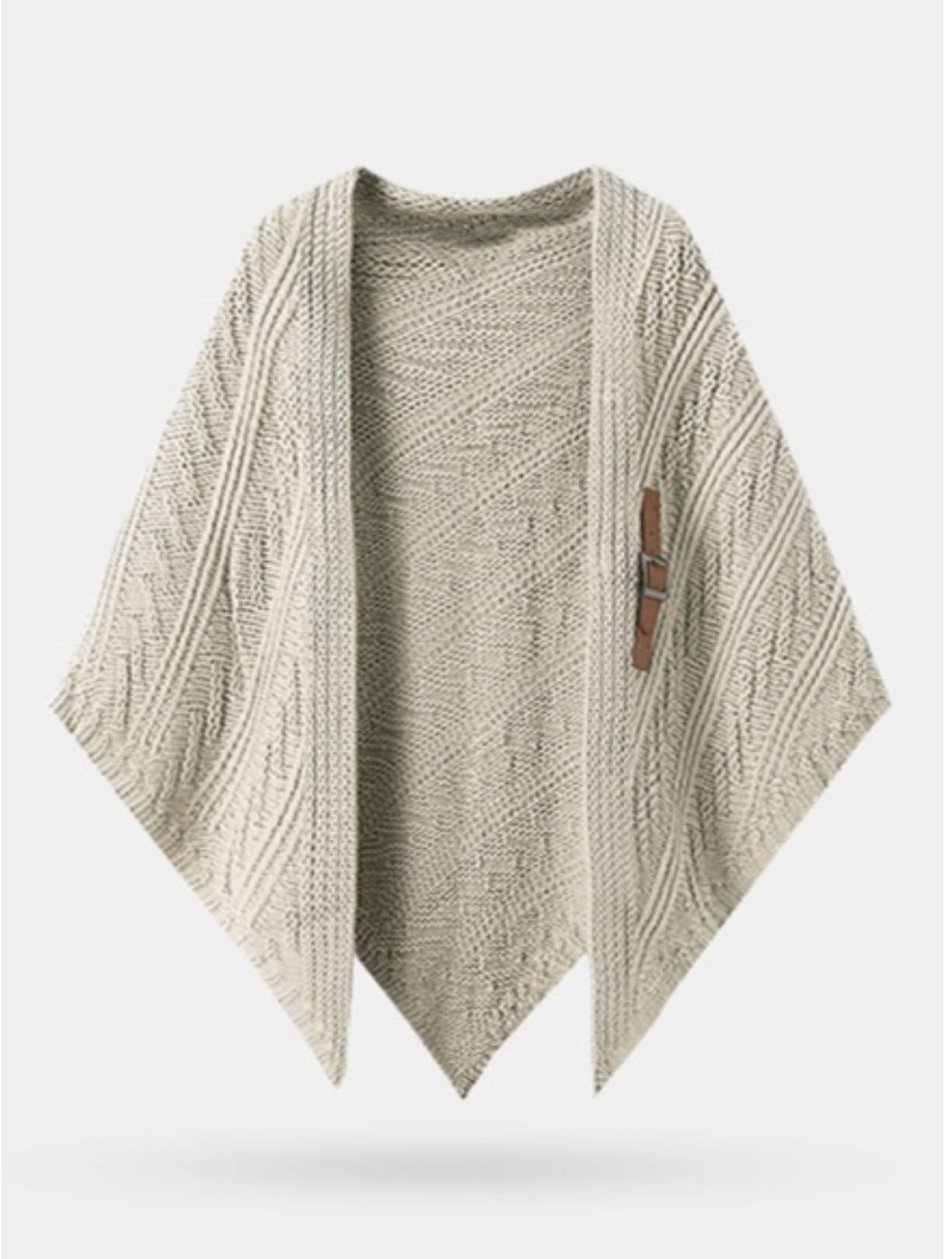 Scarvii - Classic Knitted Triangle Shawl as Outer Accessory