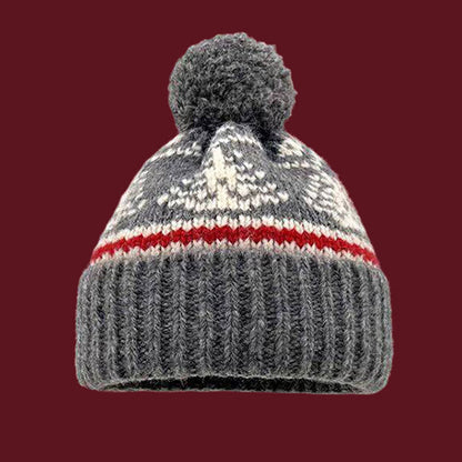 Winter Warm Fair Isle Knit Beanie Hat