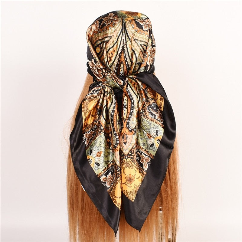 Bandana Printed Square Scarf