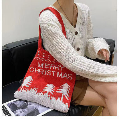 Crochet Tote Bag Foreign Gas Large Capacity Tote Bag