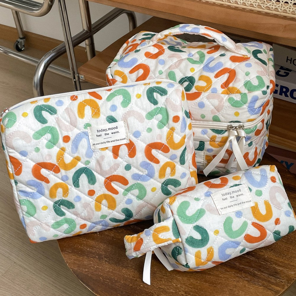 Colorful Letter Cute Make Up Bag