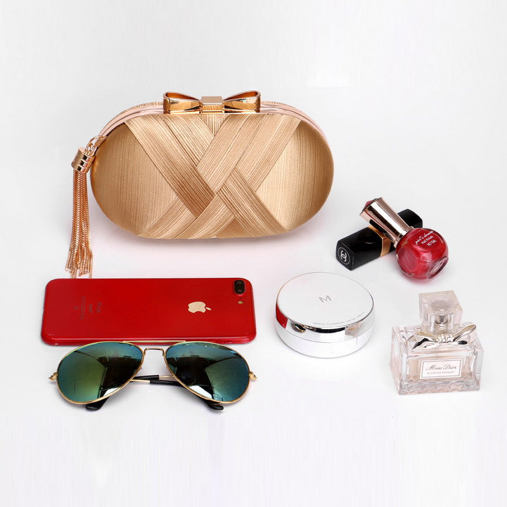 Silk Round Banquet Handbag
