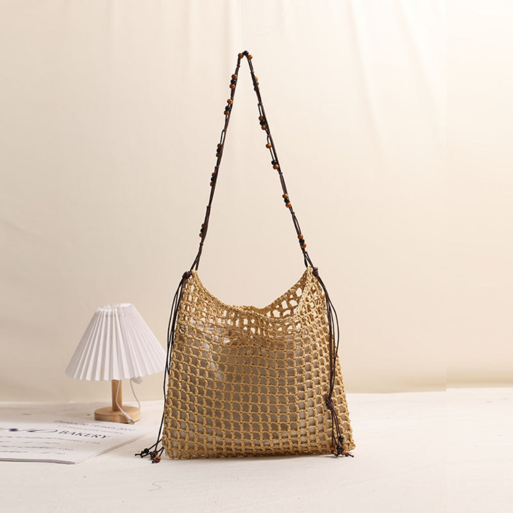 Cosbai - Boho Square Fringe Shoulder Bag - Chic &amp; Simple