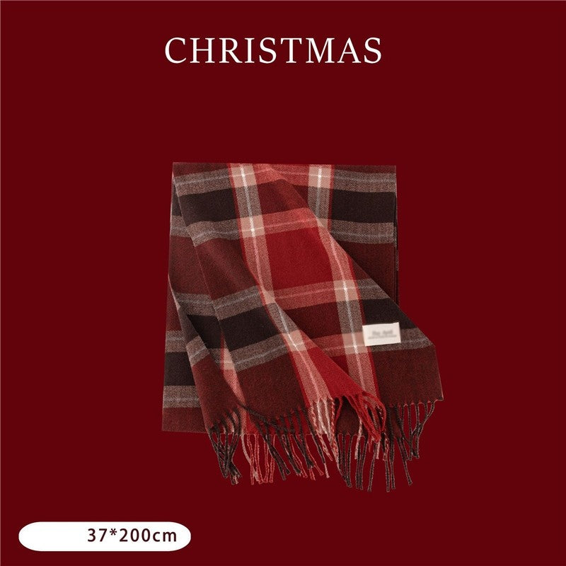 Warm Classic Christmas Festival Winter Shawl Scarves