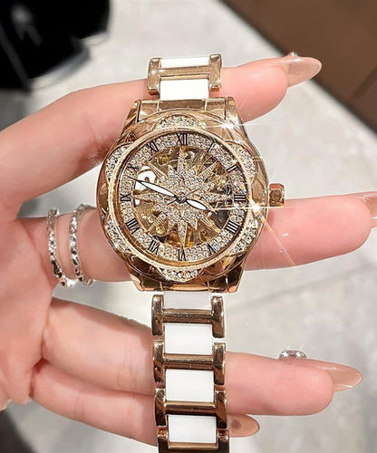 Beautiful Stainless Steel Zircon Hollow Out Watch