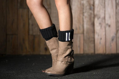 Boot Cuff Thick Short-Sleeved Thick Thick Bamboo Knit Wool Yarn Socks - 2