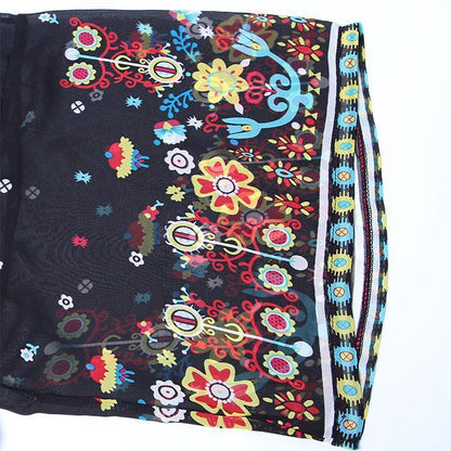 2018 New Print Chiffon Beach Long Bikini Cover Up