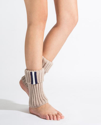 Boot Cuff Thick Short-Sleeved Thick Thick Bamboo Knit Wool Yarn Socks - 2