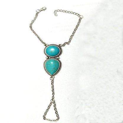 Bohemian Jewelry Beach Simple Ethnic Turquoise Chain Bracelet Jewelry