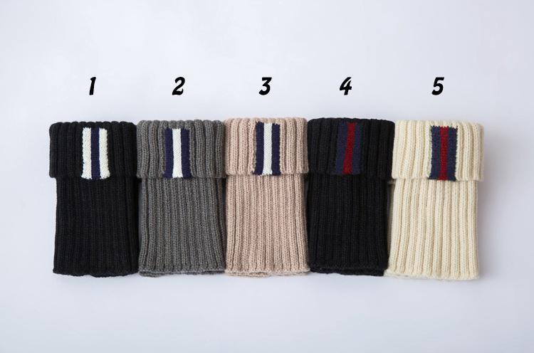 Boot Cuff Thick Short-Sleeved Thick Thick Bamboo Knit Wool Yarn Socks - 2