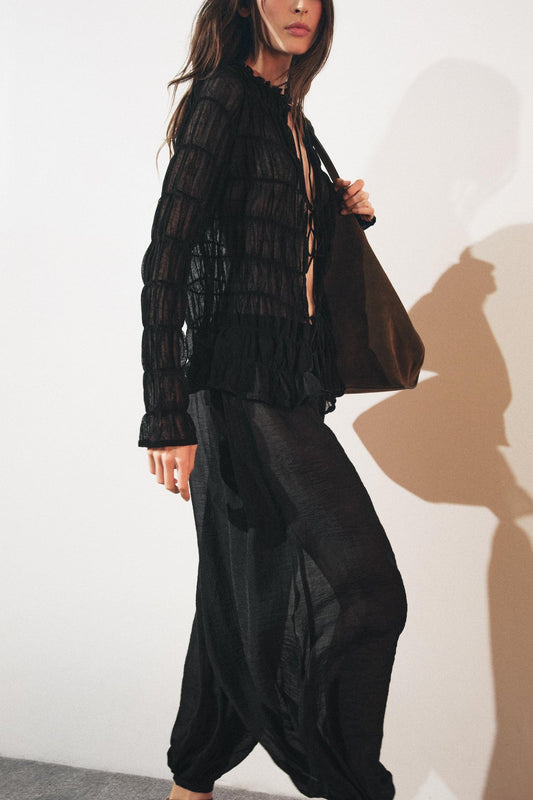 ZW COLLECTION TIE HEM BLOOMER TROUSERS