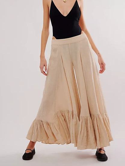Flare Low Waist Wide Leg Pants