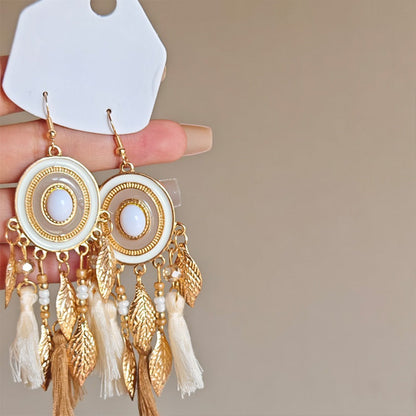 Earwish - Dreamcatcher Dangle Earrings - Boho &amp; Vintage