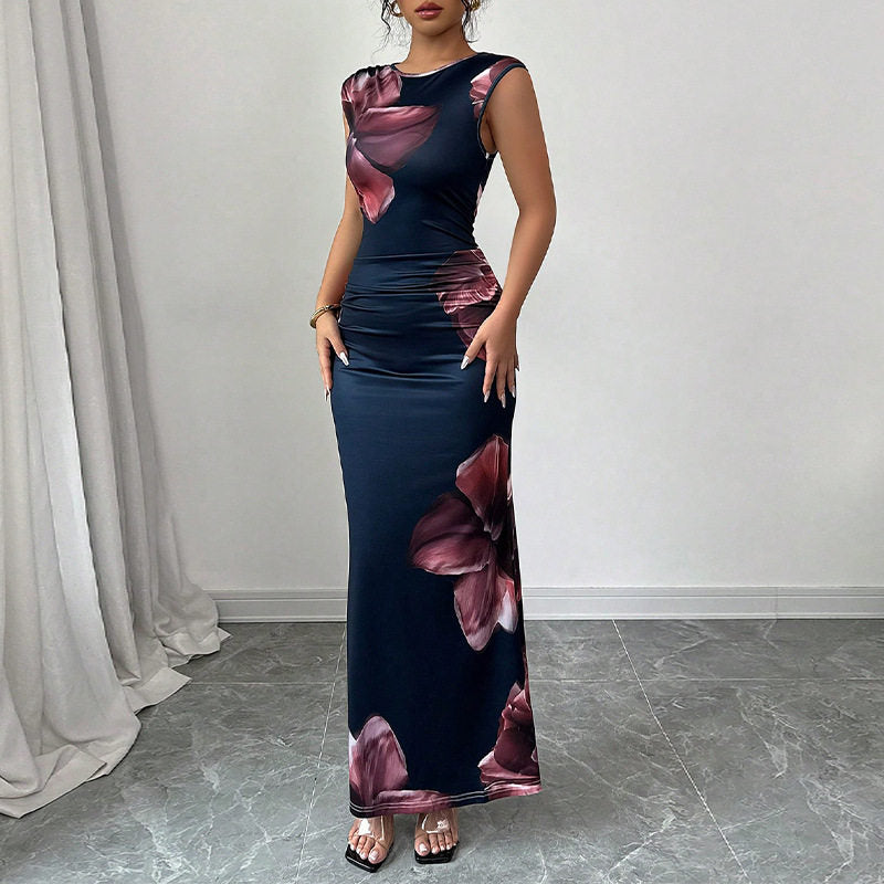 Slim Fit Sleeveless Bodycon Long Dress