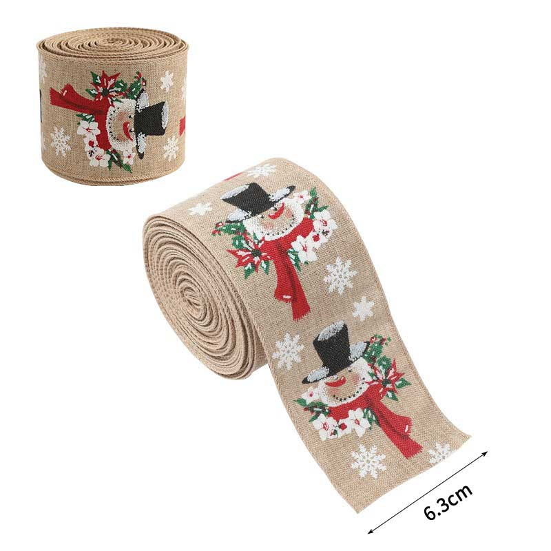 Holiday Party Decoration Supplies Christmas Burlap Ribbon