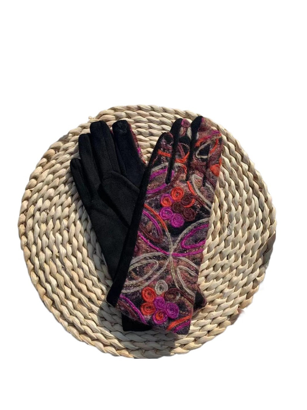 Gloving - Boho Embroidered Warm Outdoor Gloves
