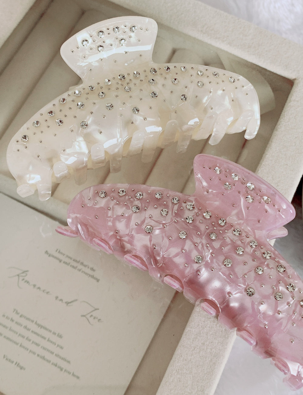Rhinestone Simple Grab Clip