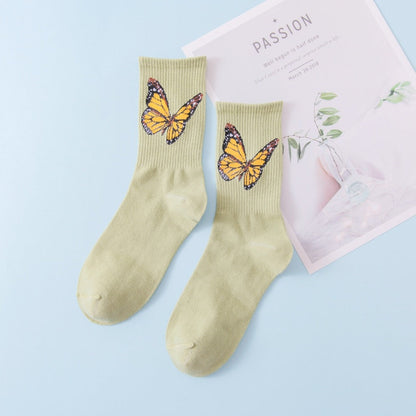 Rufia - Butterfly Print Colorful Socks