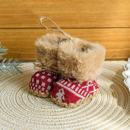 Creative Plush Christmas Boot Christmas Tree Hanging