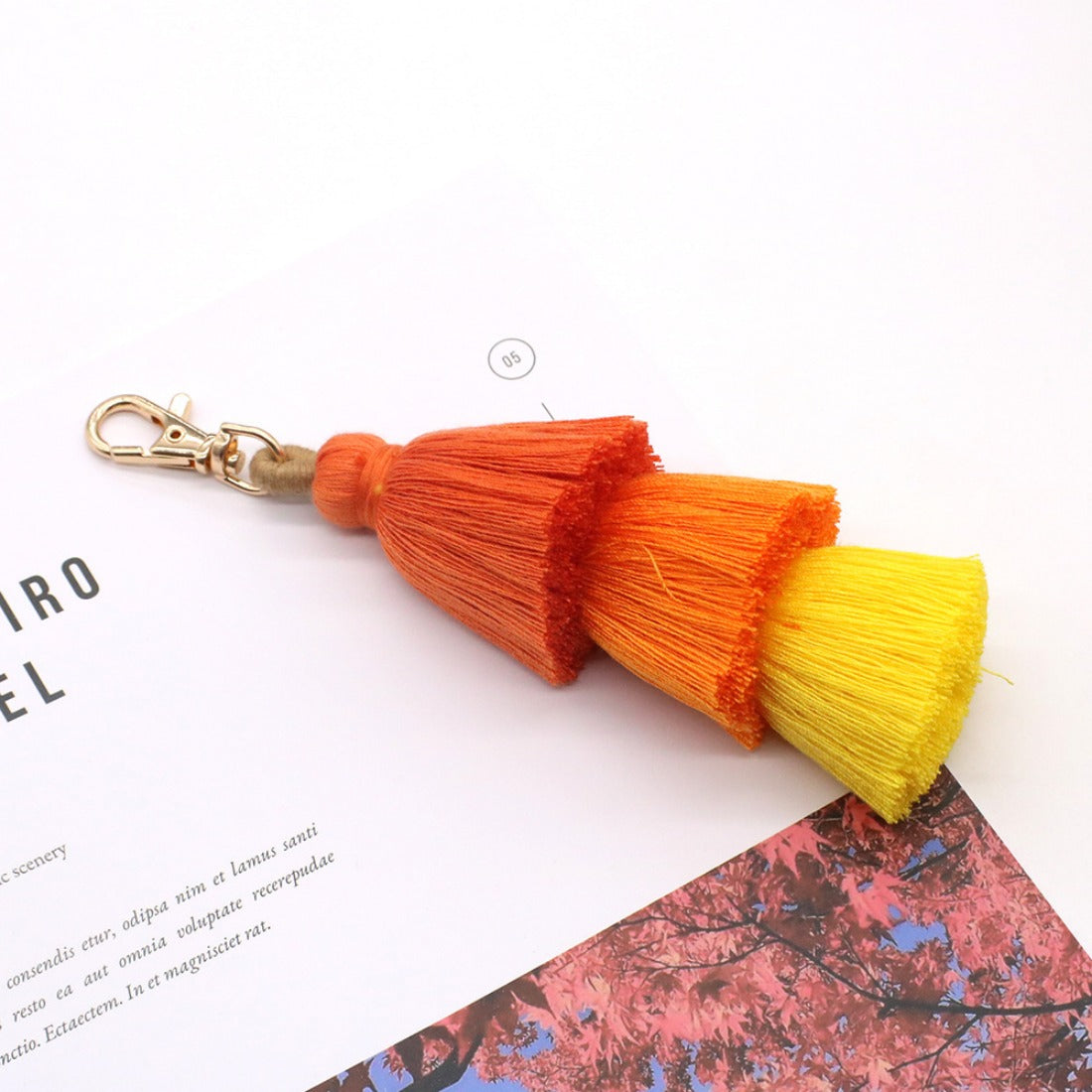 Koco - Handmade Cotton Rope Tassel Keychain