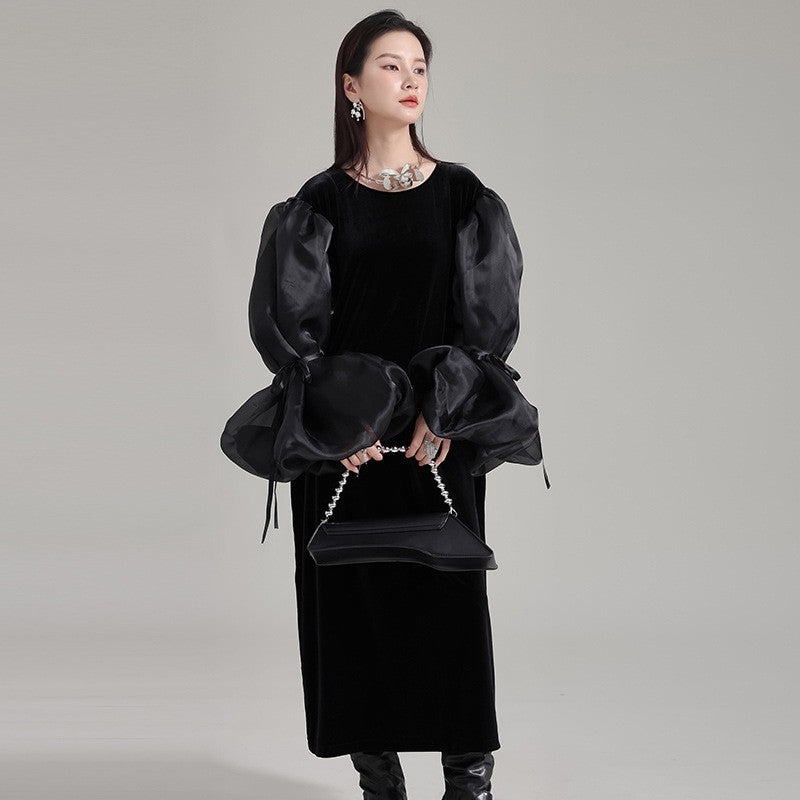 Puffed Sleeve Dress