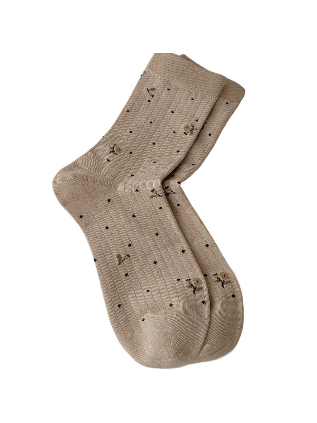 Rufia - Retro Floral Mid-calf Socks