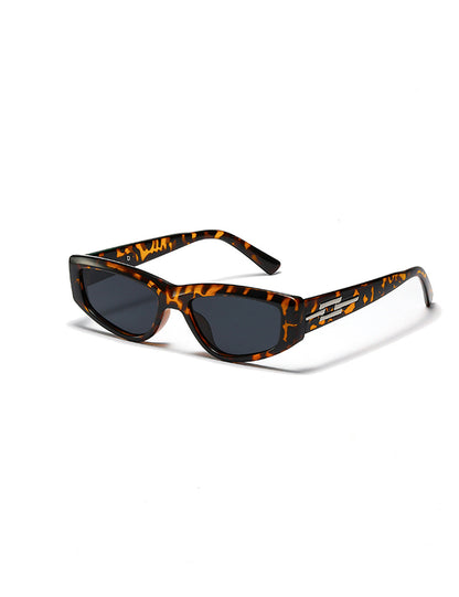Vintage Cat Eye Narrow Frame Sunglasses