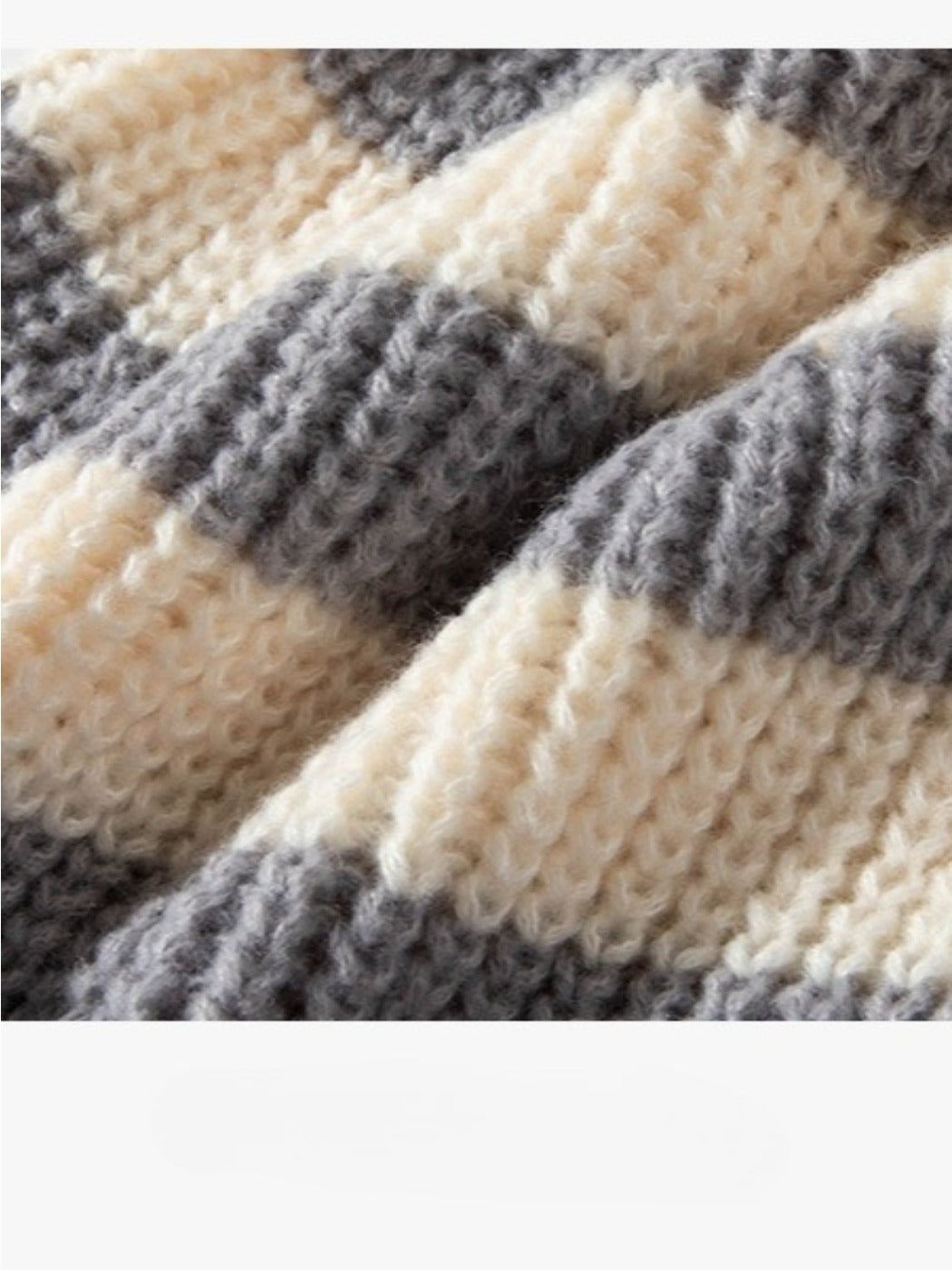 Haila - Cozy Striped Knitted Beanie for Women