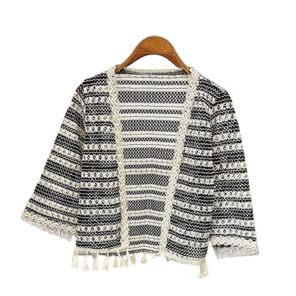 Crosa - Boho Knit Cardigan Cover-Up – Stylish &amp; Cozy