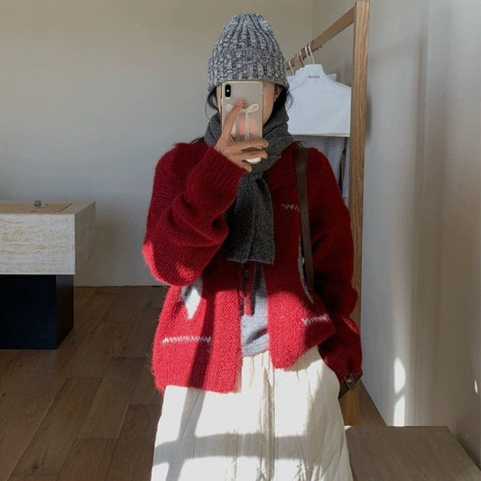 Short Knit Cardigan