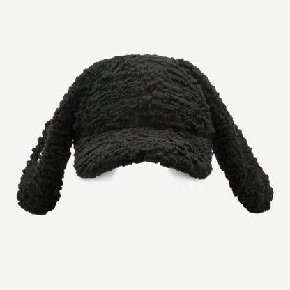 Cute Plush Long Ears Bunny Baseball Cap