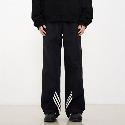 Draped American Striped Sport Pants