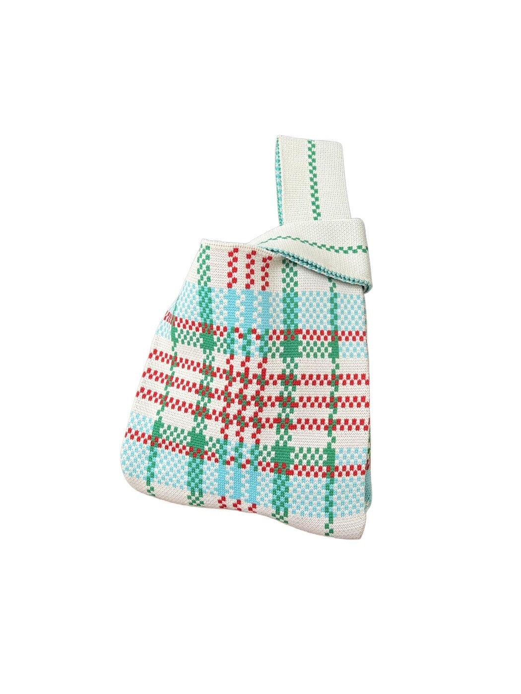 Cosbai - Colorblock Knitted Wristlet Clutch Bag - Casual &amp; Chic