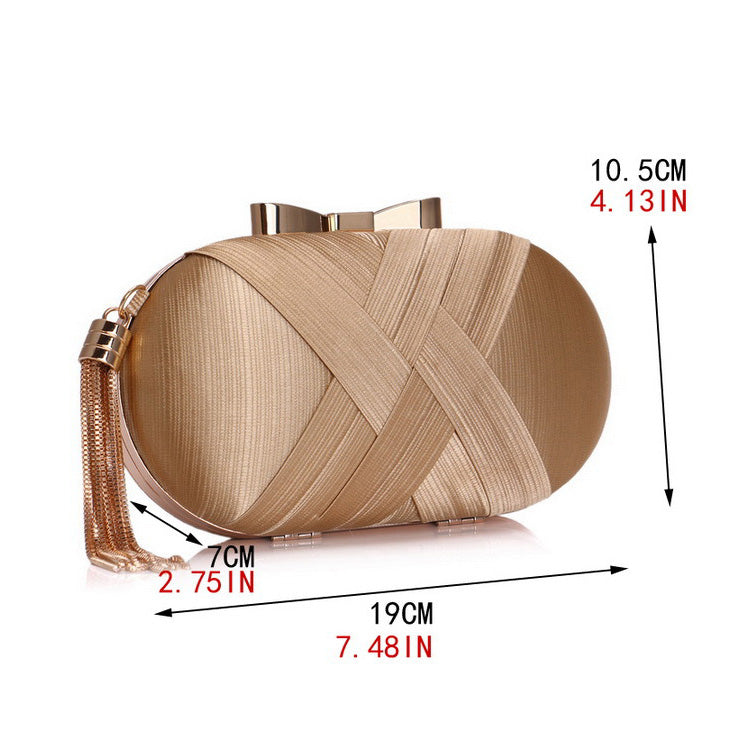 Silk Round Banquet Handbag