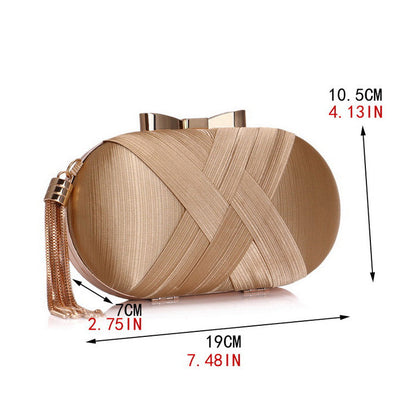 Silk Round Banquet Handbag