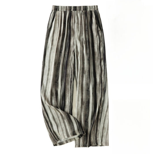 Troposa - Loose Stripe Wide-Leg Pants - Oversized &amp; Cool
