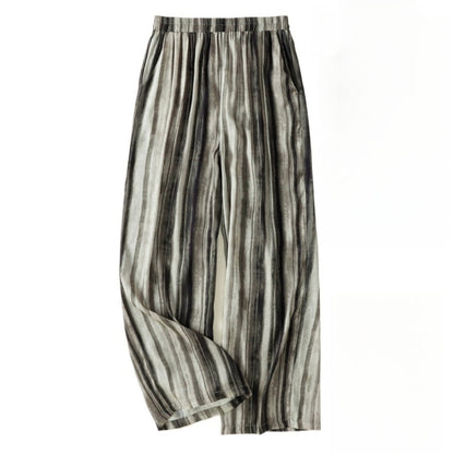 Troposa - Loose Stripe Wide-Leg Pants - Oversized &amp; Cool
