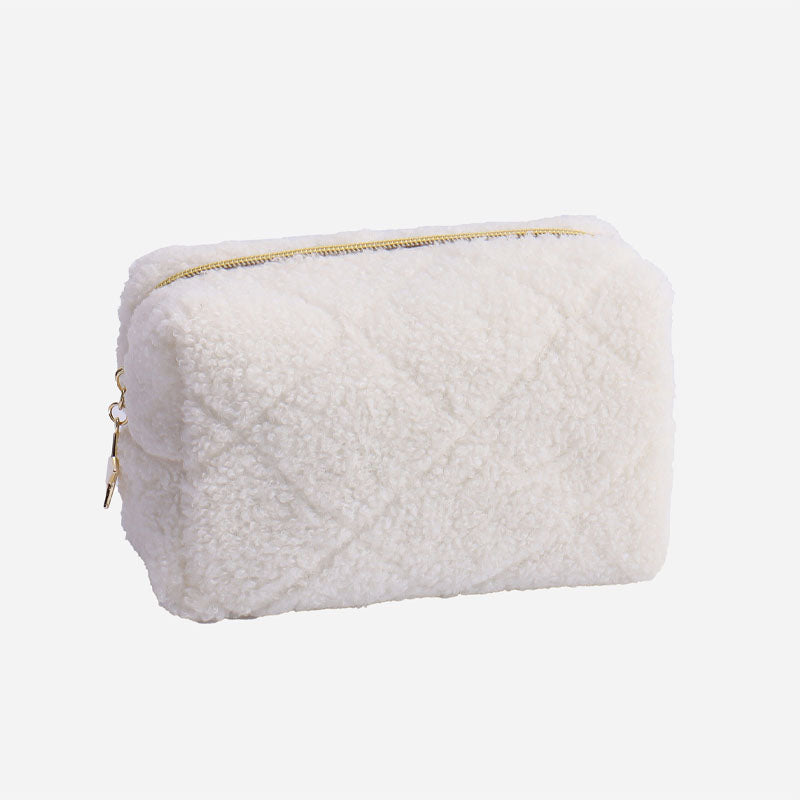Fuzzy Plush Cute Mini Portable Makeup Bag