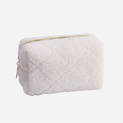 Fuzzy Plush Cute Mini Portable Makeup Bag