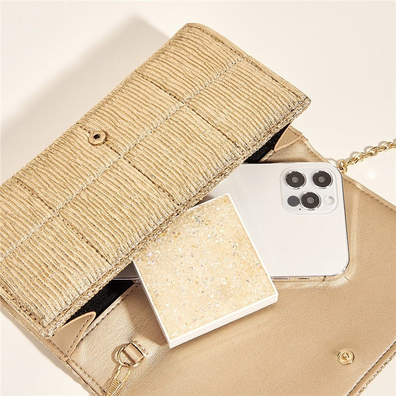 Fashion Square Sequined Handbag