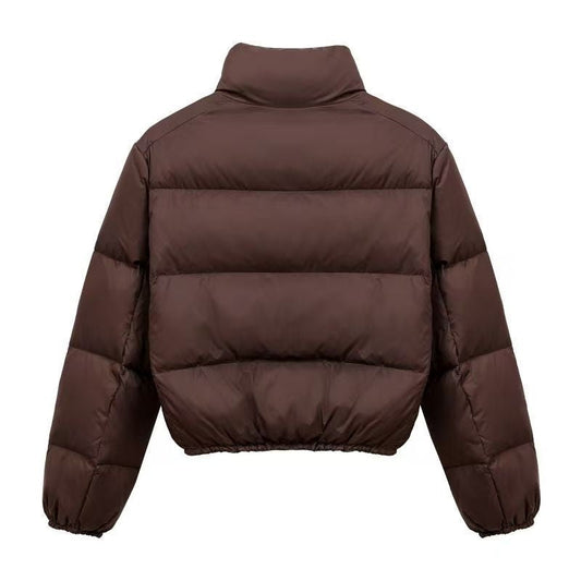 Solid Color Short Cotton Jacket
