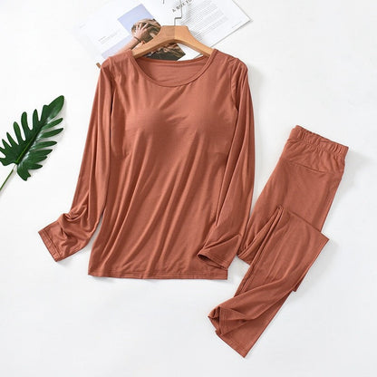 Padded Sleepwear Set With Built In Bra