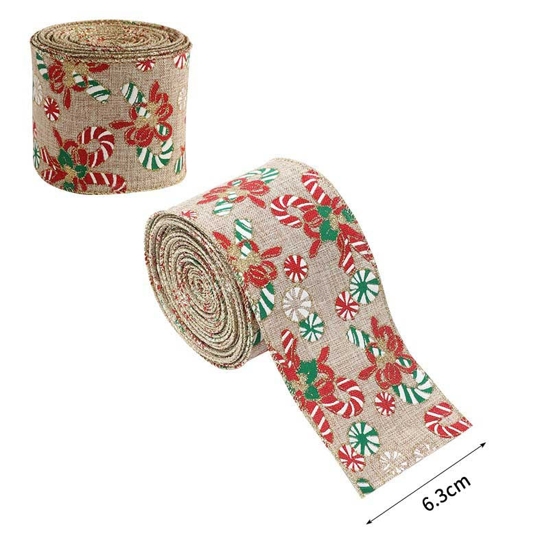Holiday Party Decoration Supplies Christmas Burlap Ribbon