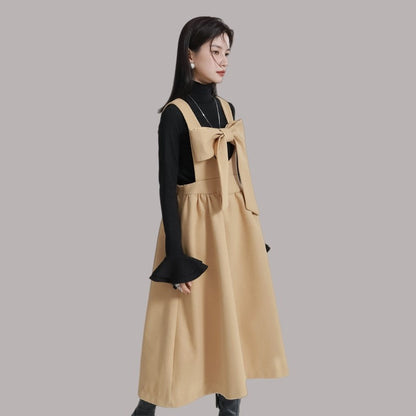 Bowknot Suspender Skirt